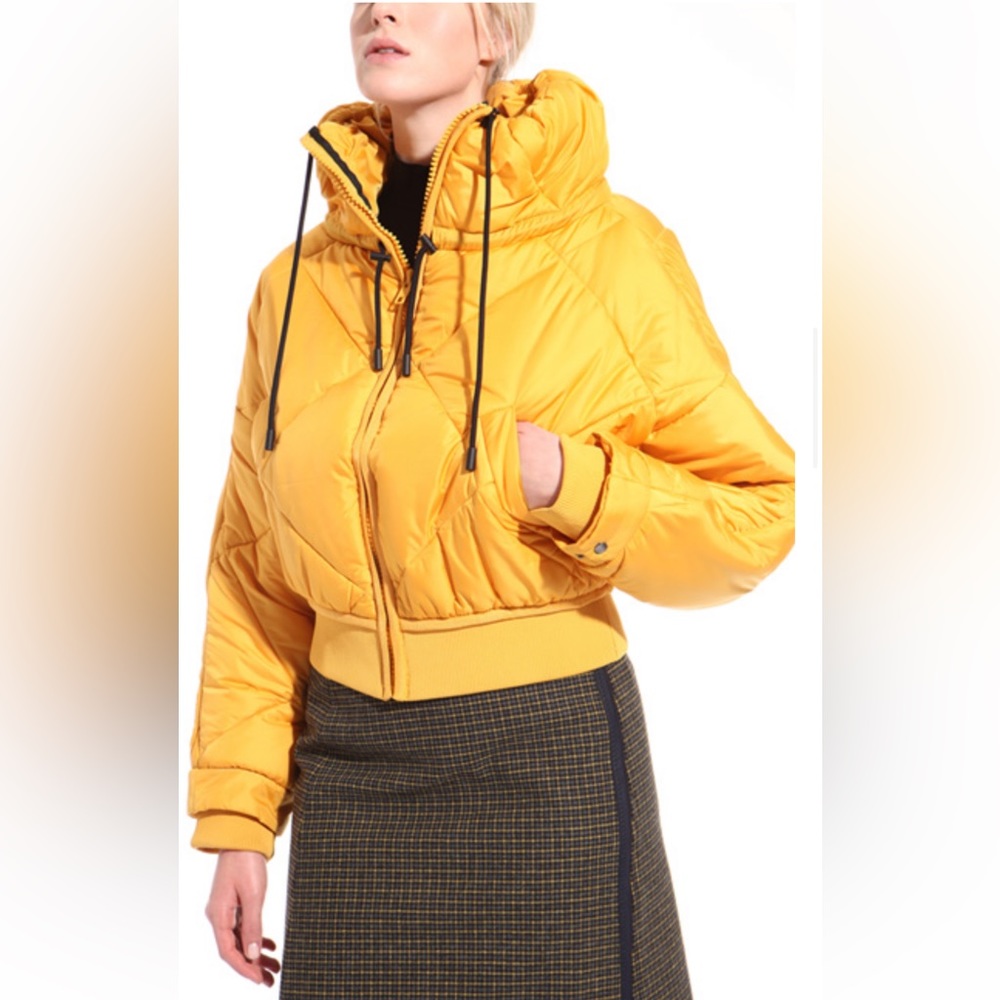 Sportmax MaxMara Label-cut Quilting Hoodie Puffer Jackets Sz:S/M US6 Fall/Winter